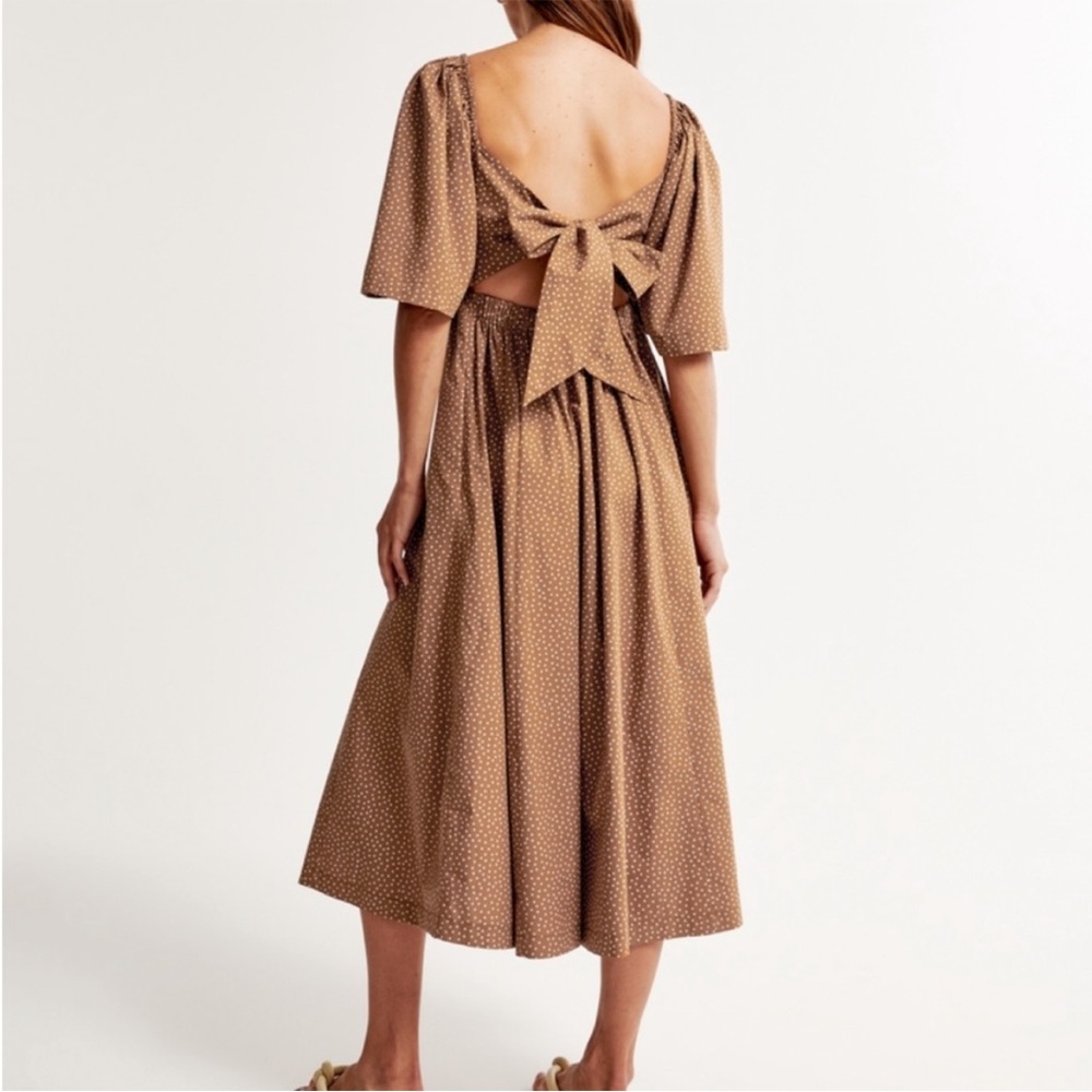 Abercrombie & Fitch Angel Sleeve Midi Dress Sz-S